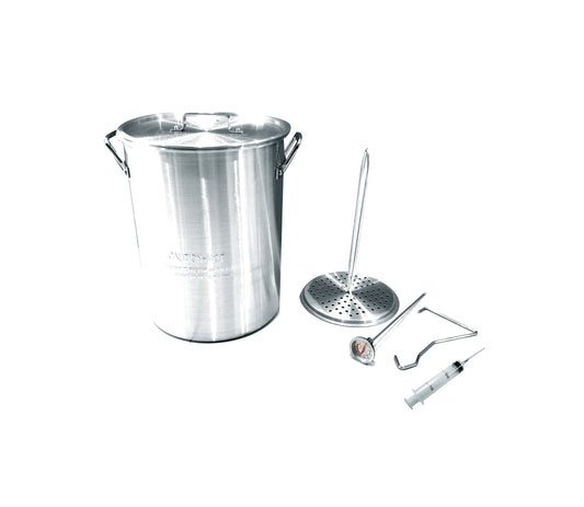 30 Quart Stainless Steel Turkey Skewer Pot™ Cooking Set with
