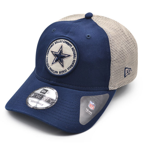 Dallas Cowboys New Era CIRCLE TRUCKER 9Twenty Snapback Hat - Navy/White