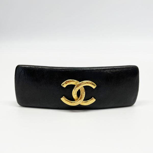 中古AB/使用感小】CHANEL シャネル ヴィンテージ ココマーク 髪留め