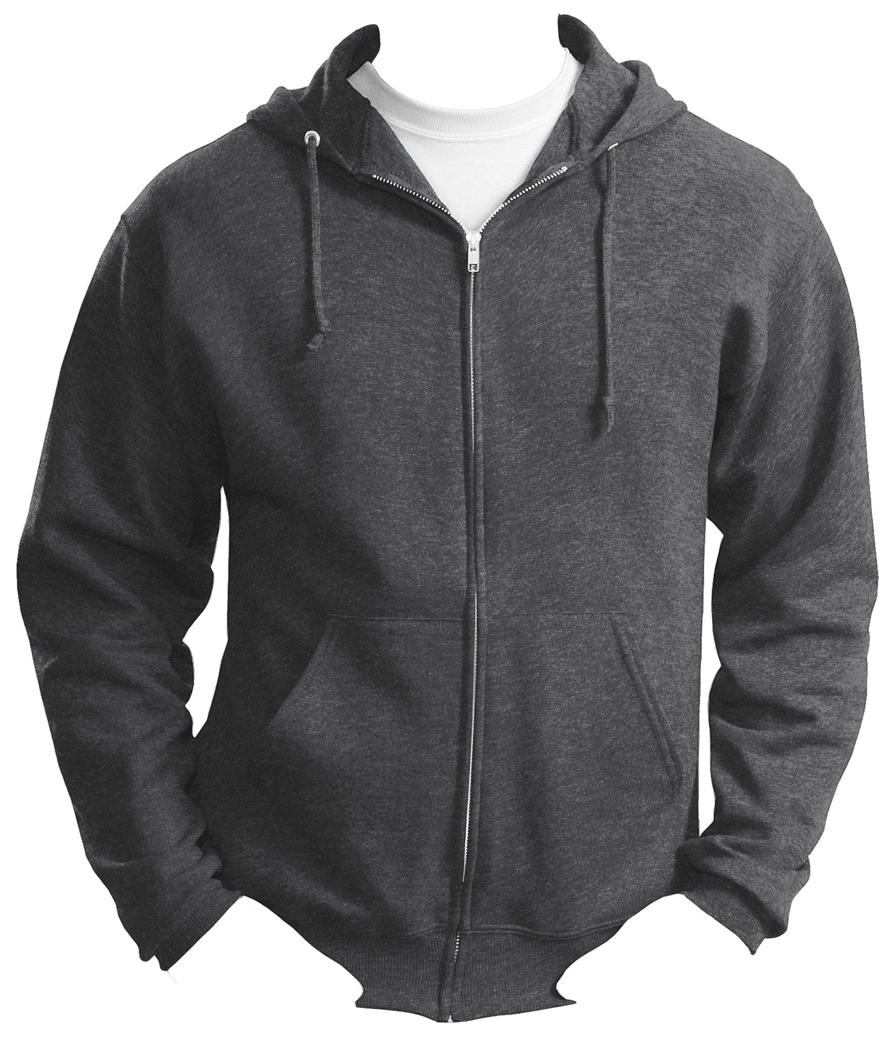 jerzees full zip hooded sweatshirt