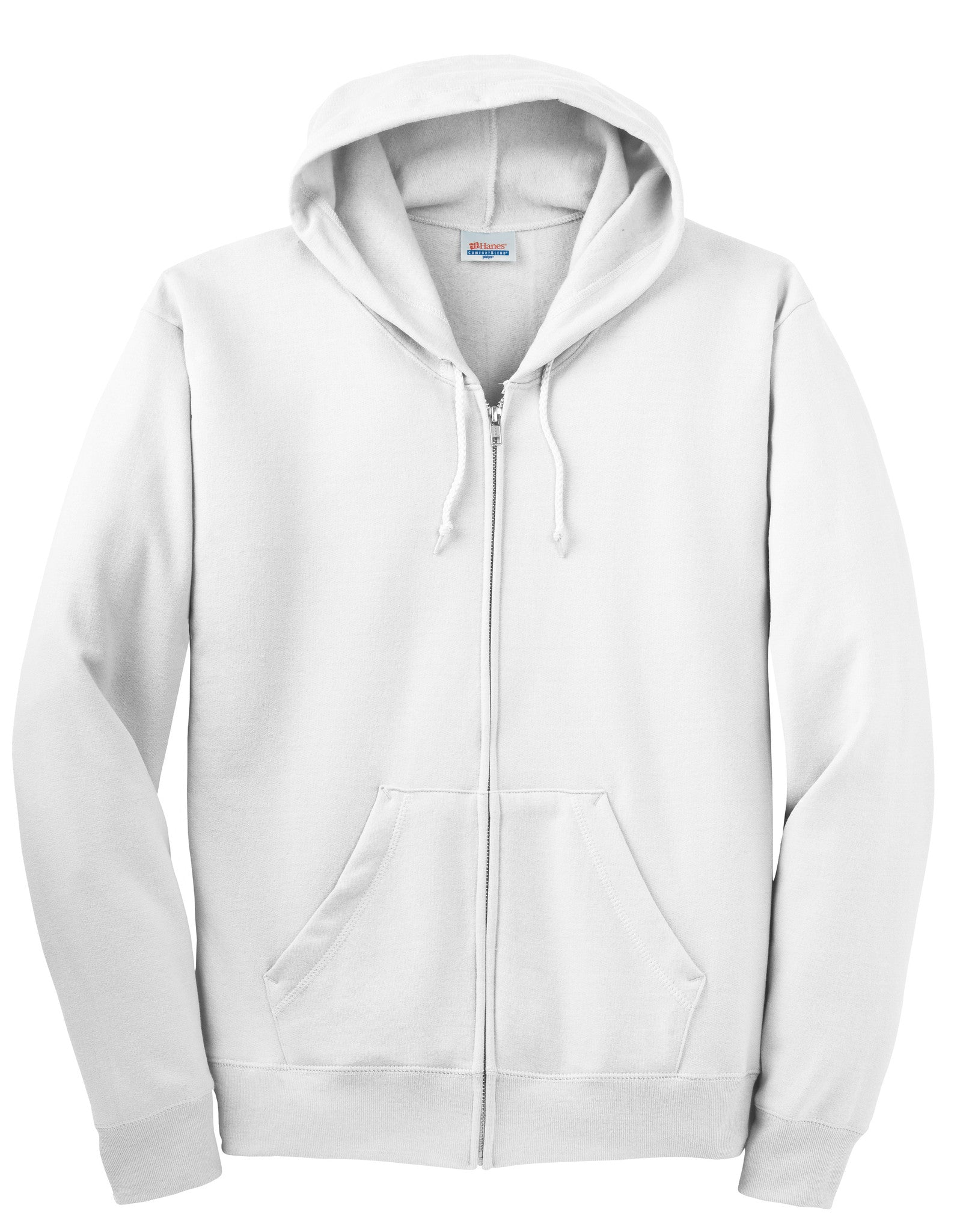 white hoodie hanes