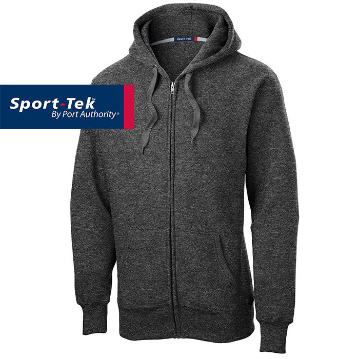 sport tek full zip hooded sweatshirt