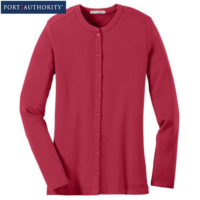 port authority ladies concept knit cardigan