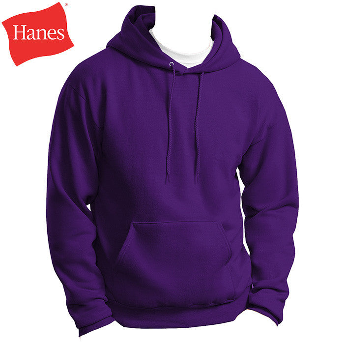 hanes purple hoodie