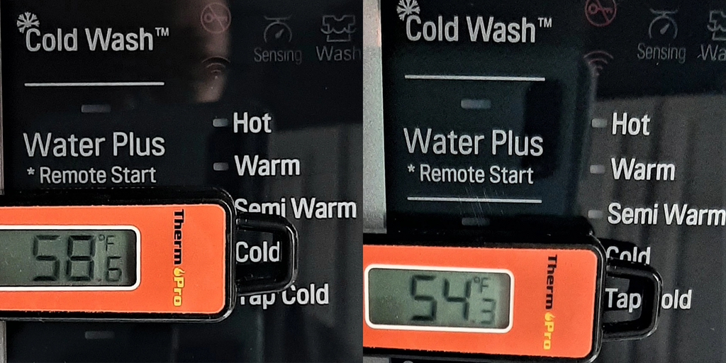 Tap Cold vs Cold Water Temperature Readings on a Thermometer