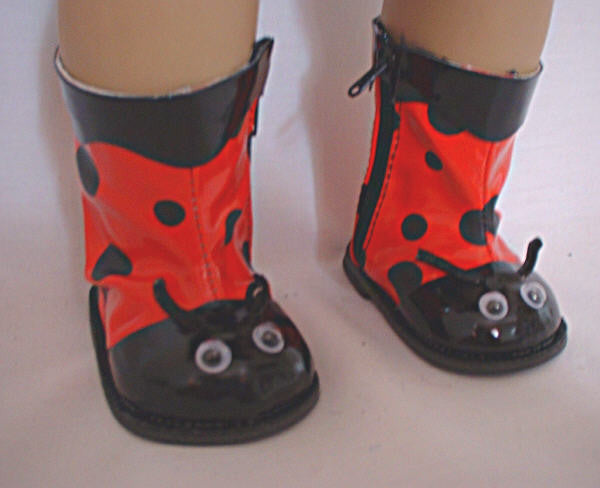 lady bug rain boots