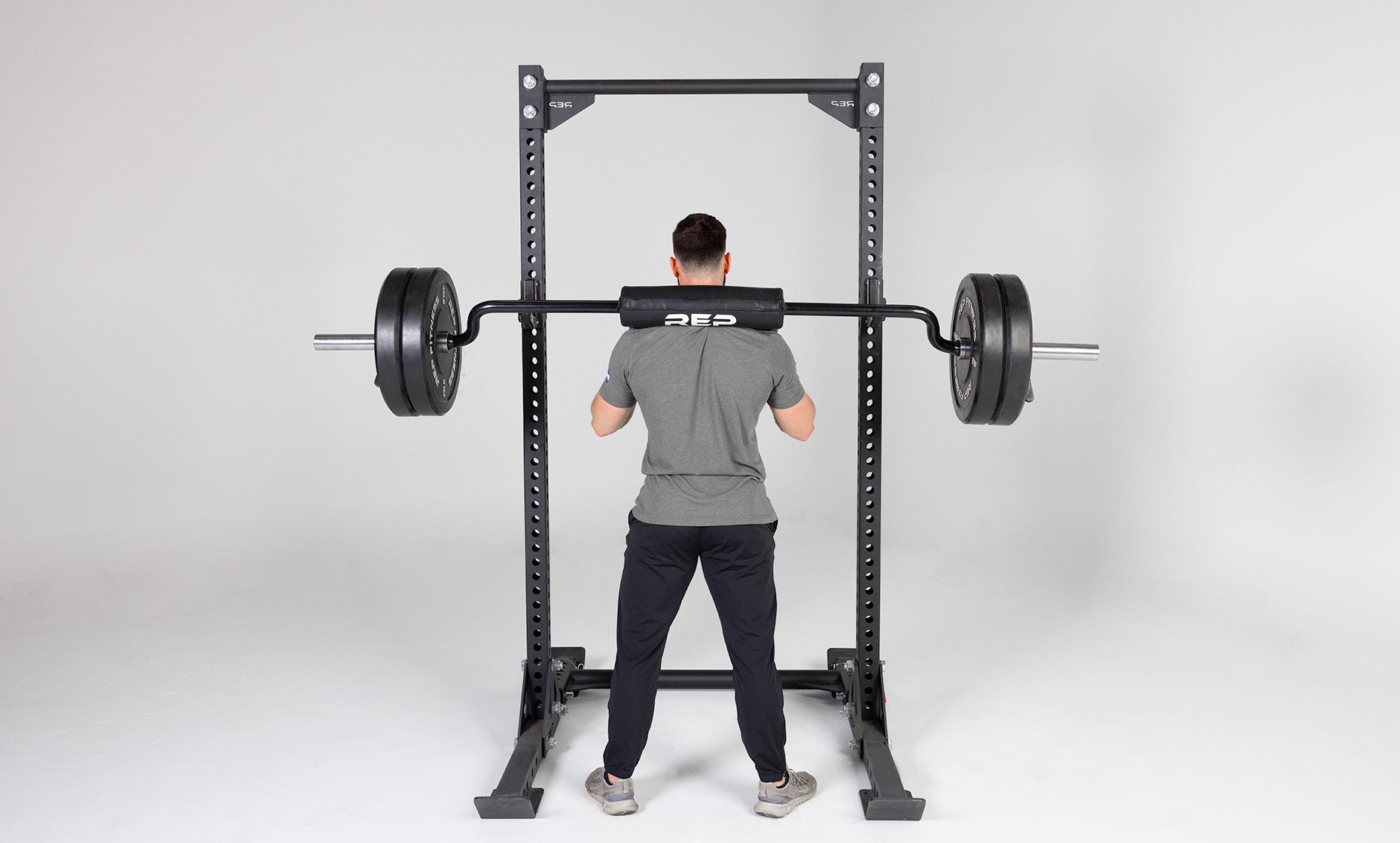 Safety squat bar (SSB) plate position