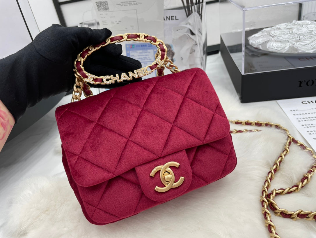 CHANEL  Bags  Chanel Red 223 Khaki Quilted Lambskin Small Flap Bag   Poshmark