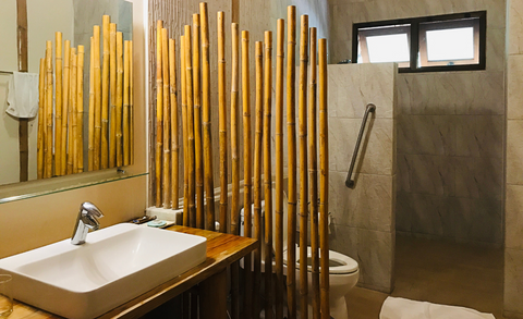 Panneau Bambou salle de bain