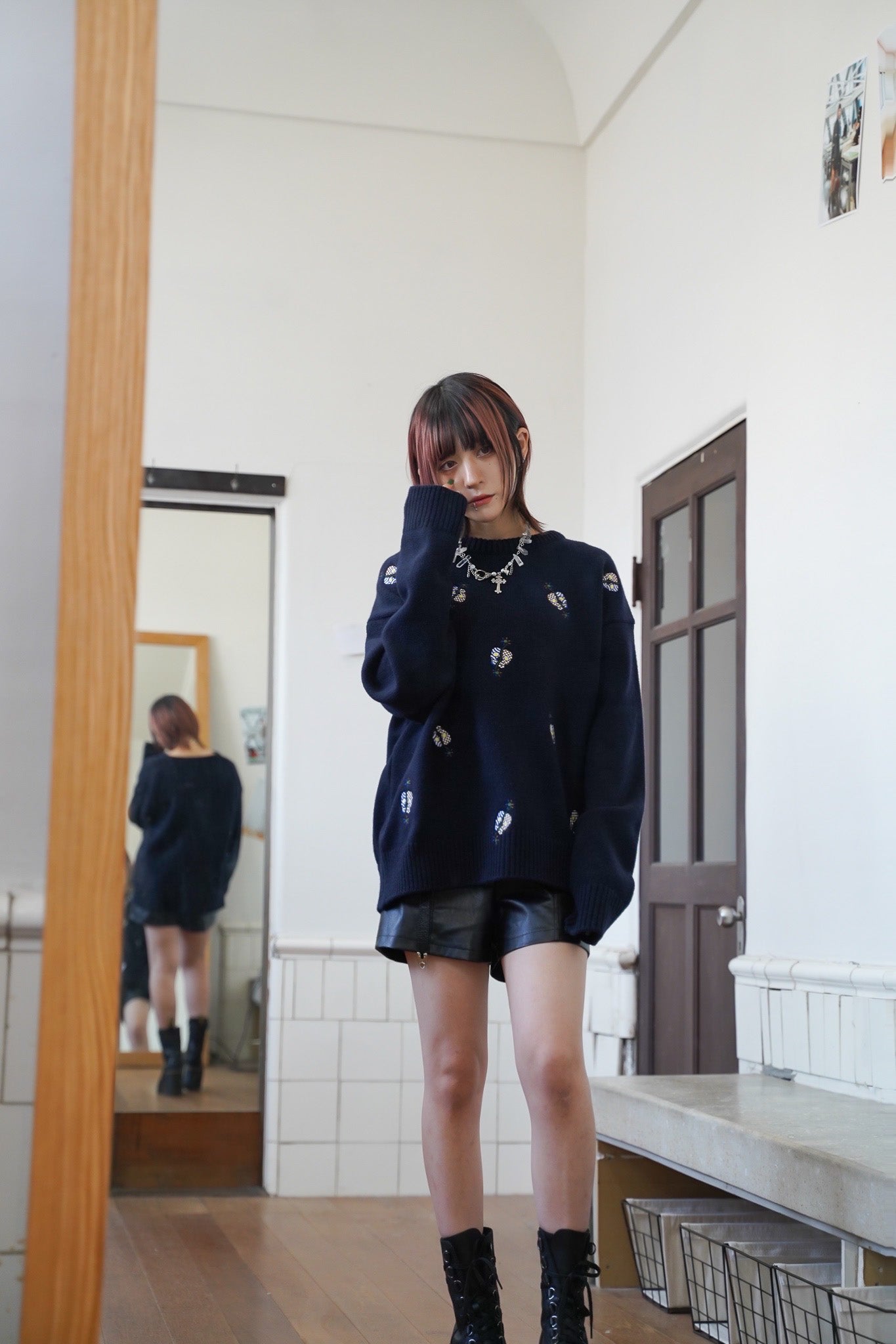 orimi 22aw midnight sweater-