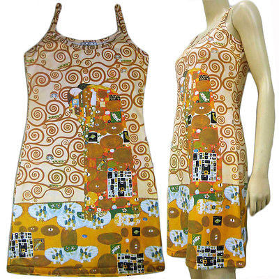 Gustav Klimt Fine Art Print Clothing Shirt Dress Singlet Tank Top Bag ...