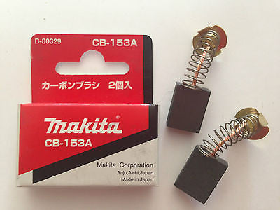 MAKITA GENUINE CARBON BRUSH SET CB-153A SUIT LS1016L/LS1040/LS1440 Made in Japan