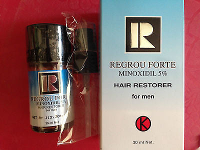 Eminox/Regrou Forte - 5% Minoxidil treat Alopecia Androgenetica Hair Loss Fall