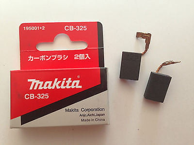 MAKITA GENUINE CARBON BRUSH SET CB-325A TO SUIT HR2460/HR2470/HR2611F/HR2810