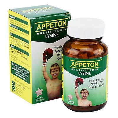 Appeton Multivitamin Lysine Tablet/Syrup increase appetite, promote tall growth