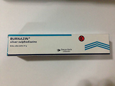 Burnazin Cream Silver Sulfadiazine Treat All Degree Stages of Burns Thermal Burn