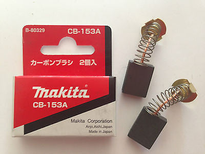 MAKITA GENUINE CARBON BRUSH SET CB-153A TO SUIT 2702/2012NB/1806B/1805N/5008MG
