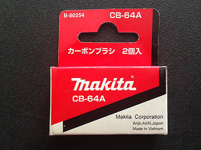 MAKITA GENUINE CARBON BRUSH SET CB-64A SUITS MAKTEC MT650/MT60/MT431/MT921/4327M