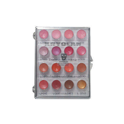 KRYOLAN LIP ROUGE MINI PALETTE 16 COLORS - Lipstick with Vitamin E Healthy Lip