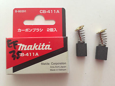 MAKITA GENUINE CARBON BRUSH CB-411 TO SUIT TD0101/6922NB/TW0350/3901/N9500N