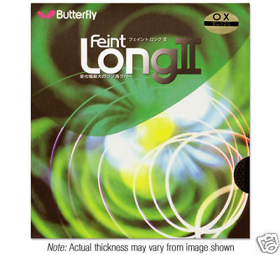 Butterfly Feint long II OX rubber Table tennis ping