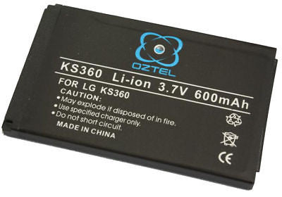 LG KS360 KS-360 battery +1 year warranty OZ- OZTEL