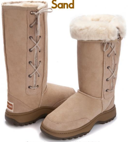 tall lace up uggs