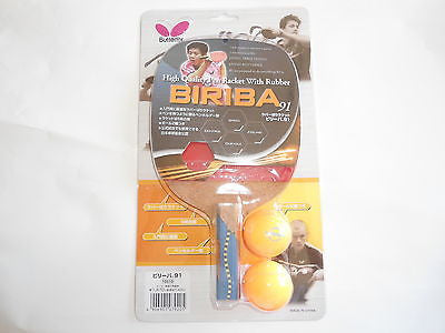 Butterfly Biriba 91 Japanese penhold Racket Racquet TOP Bat Table Tennis PRO