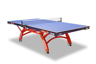 Double Fish 328 ITTF approved Rollaway Centrefold Table Tennis table +bats balls