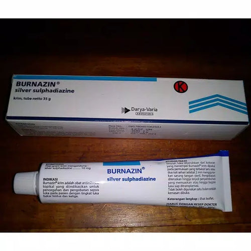 NEW BURNAZIN cream Silver Sulfadiazine Treat All Stages of Burns Thermal Burn GO