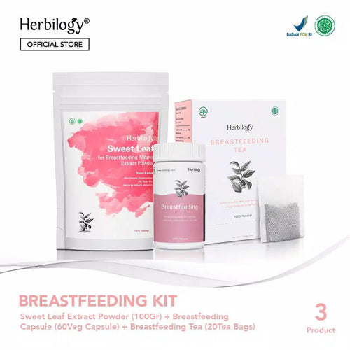 Herbal 100% Natural Nature Herbilogy Herbilogy Asi Milk Booster Herbilogy Breastfeeding Kit (with Sweet Leaf)