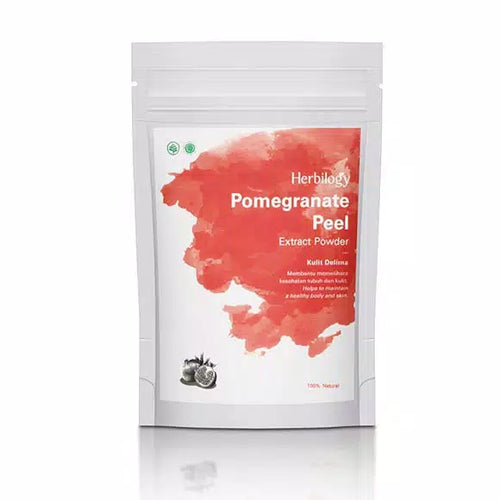 Herbal 100% Natural Nature Herbilogy Herbilogy Herbilogy Pomegranate Peel Skin (Kulit Delima) Extract Powder 100g Original No Soya