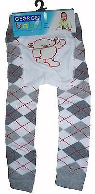 4 X Fluffy George Legging for Baby 6-12 months various motif - Cotton/lycra