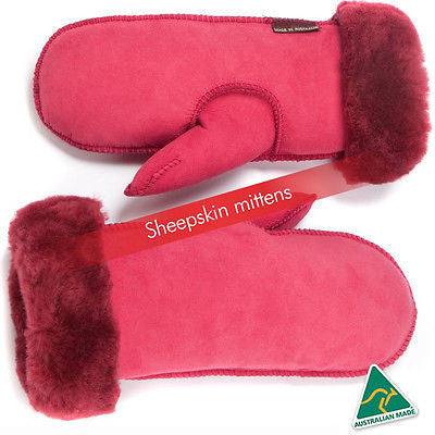 NEW Roll over cuff Sheepskin Mittens - 12 colors mitten 100% 1st grade sheepskin