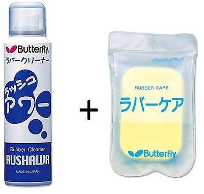 Butterfly cleaner pack Rushawa + Rubber care sponge
