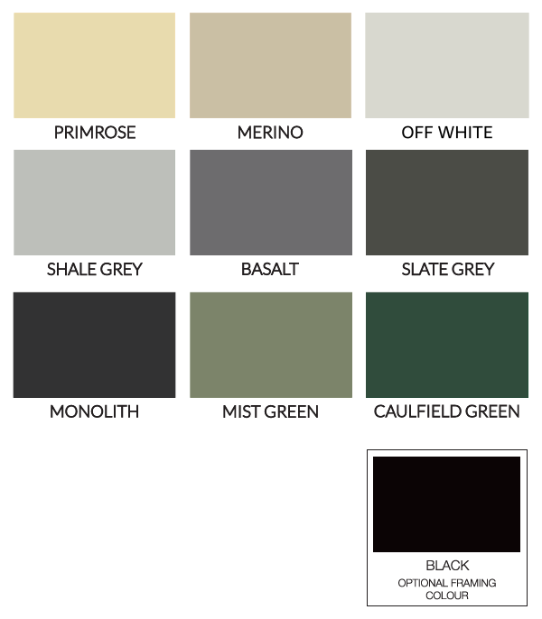 Permasteel Frame Colors for Colorbond Fence