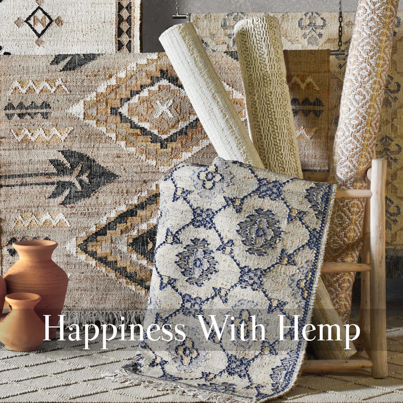 Happiness With Hemp Rugs India