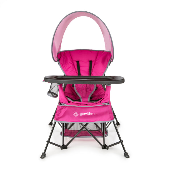 portable high chair pink