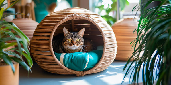 Cat Enrichment Opportunities Include Baskets
