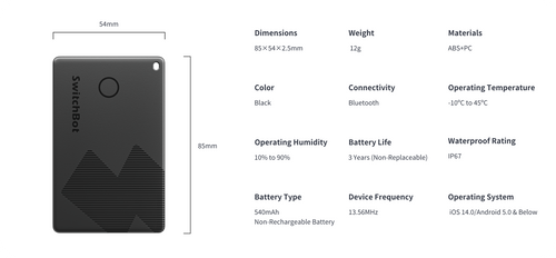 SwitchBot Wallet Finder Card