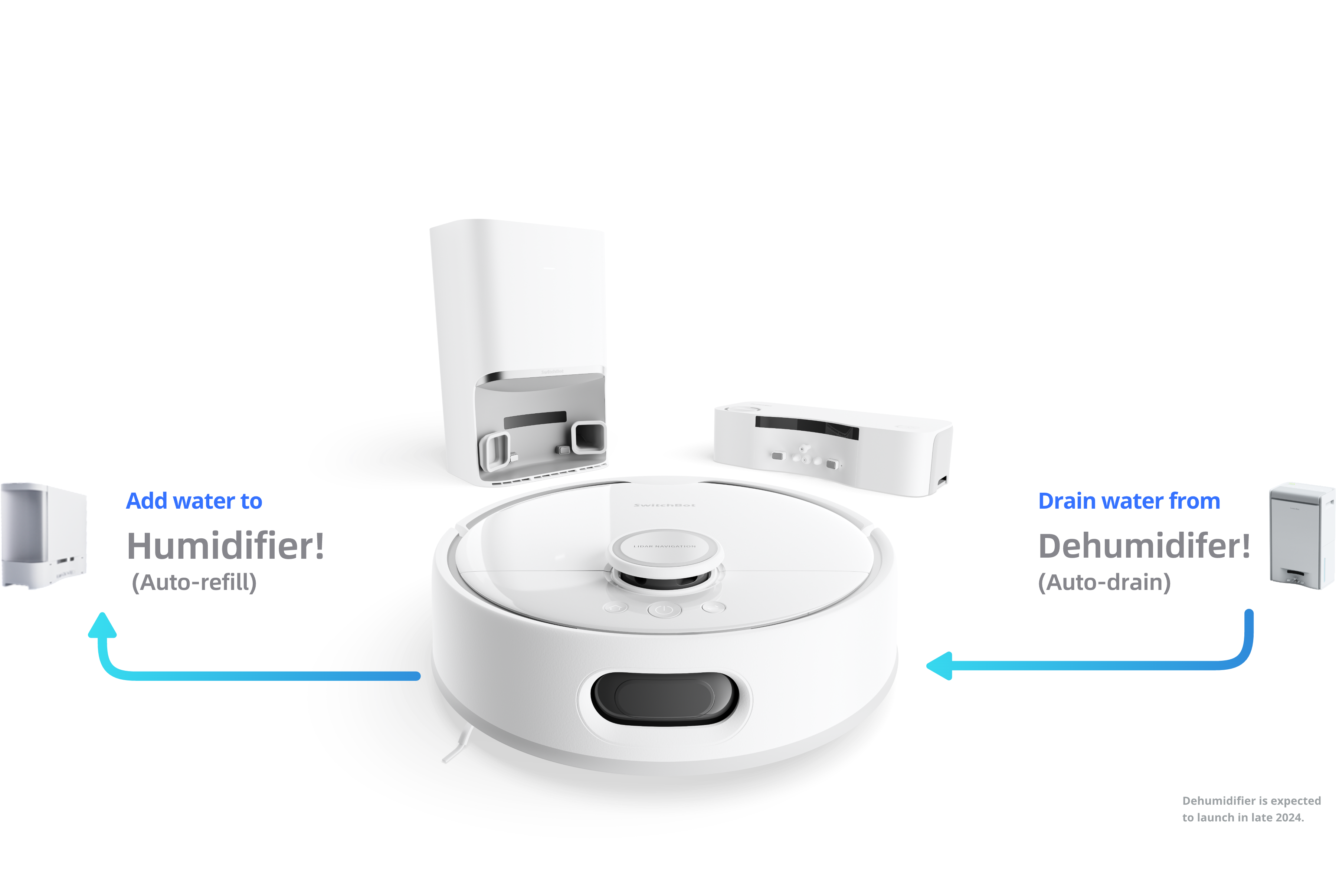 Finalmente un'innovazione: Switchbot S10 lava, aspira e scarica l