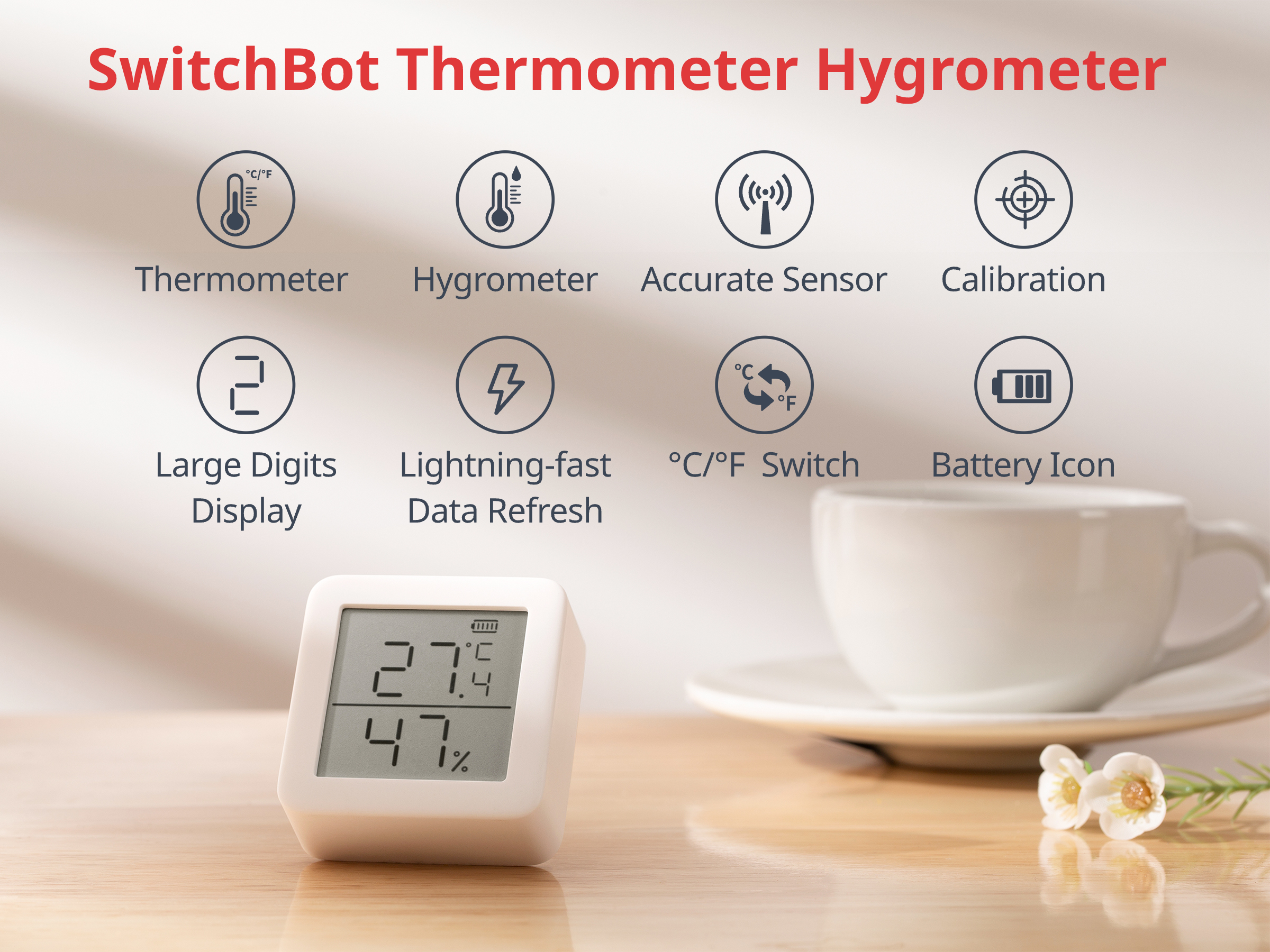 SwitchBot WiFi Thermometer Hygrometer 4 Pack with Hub 2, IP65 Indoor  Outdoor Thermometer Wireless, Humidity/Temperature/Dewpoint/VPD/Absolute  Humidity Sensor with Smart Alerts, Compatible with Alexa - Yahoo Shopping