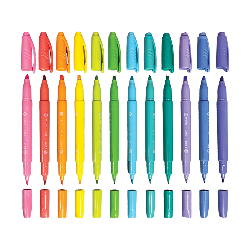 Rainbow Sparkle Glitter Markers