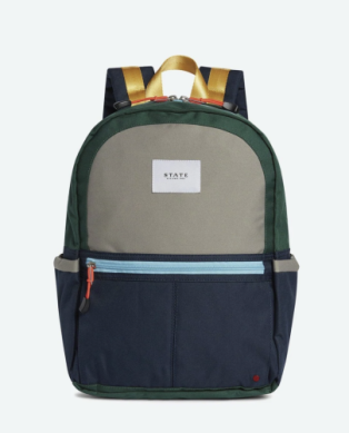 Kane Kids Travel Backpack | Green and Navy
