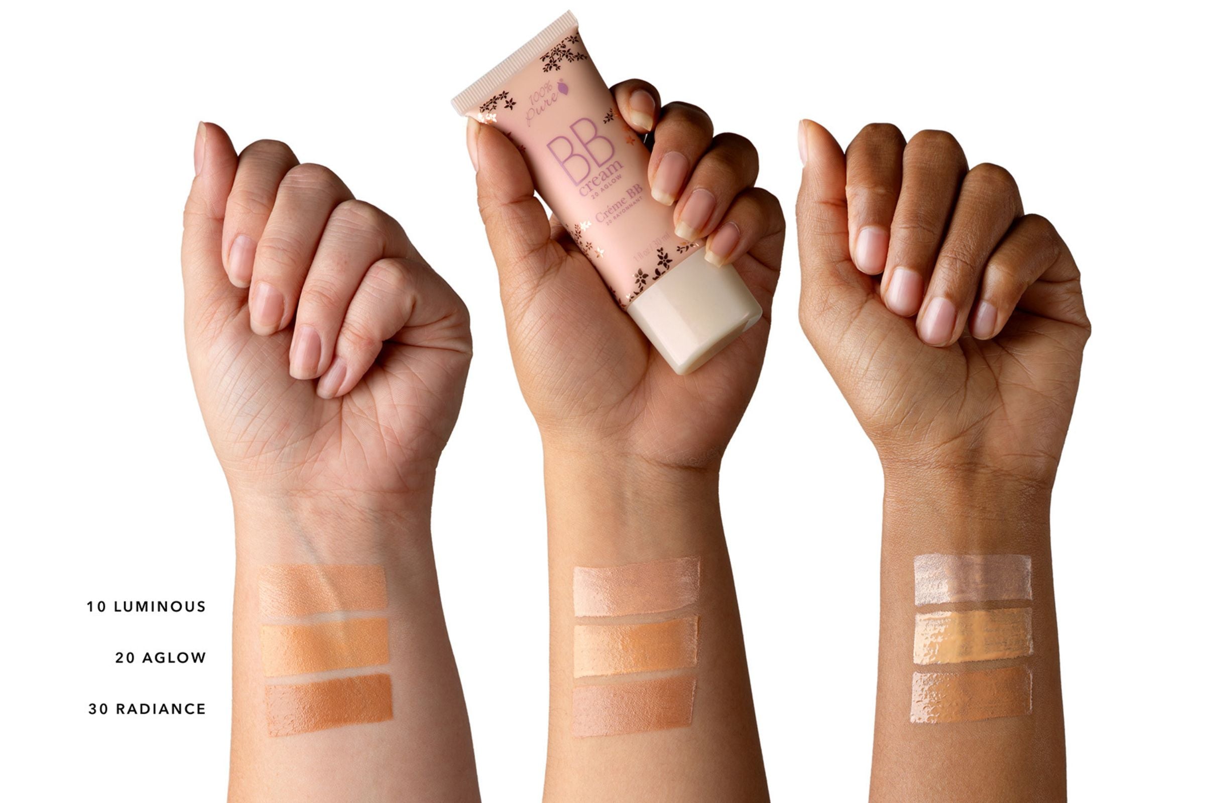 100_PURE_BB_Cream_Swatches