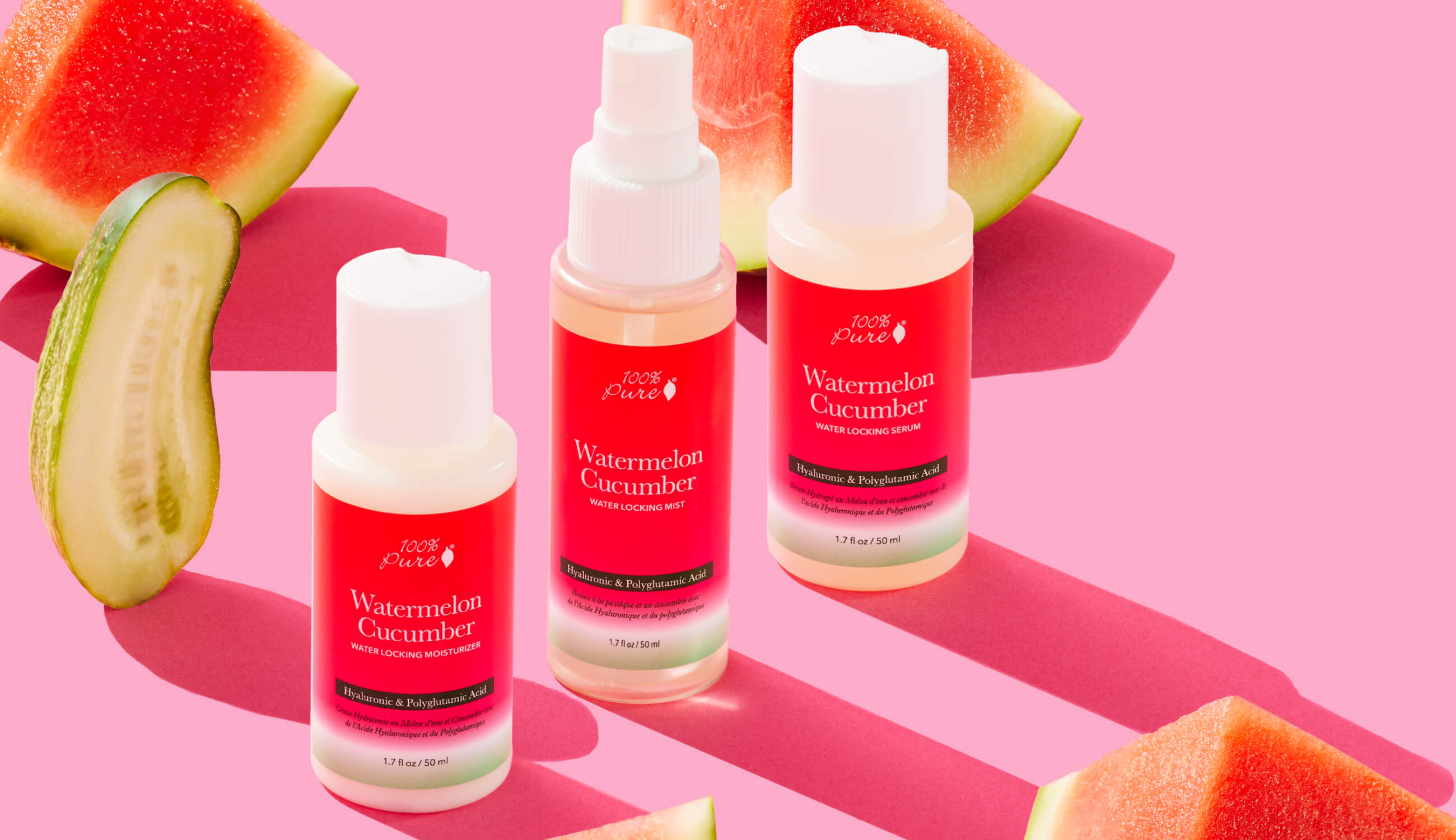 100percentpure - watermelon and cucumber trio