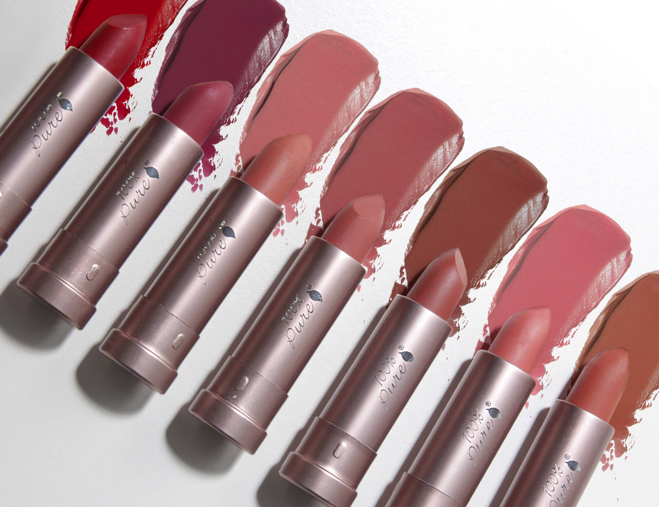 100% PURE Cocoa Butter Matte Lipsticks Shades