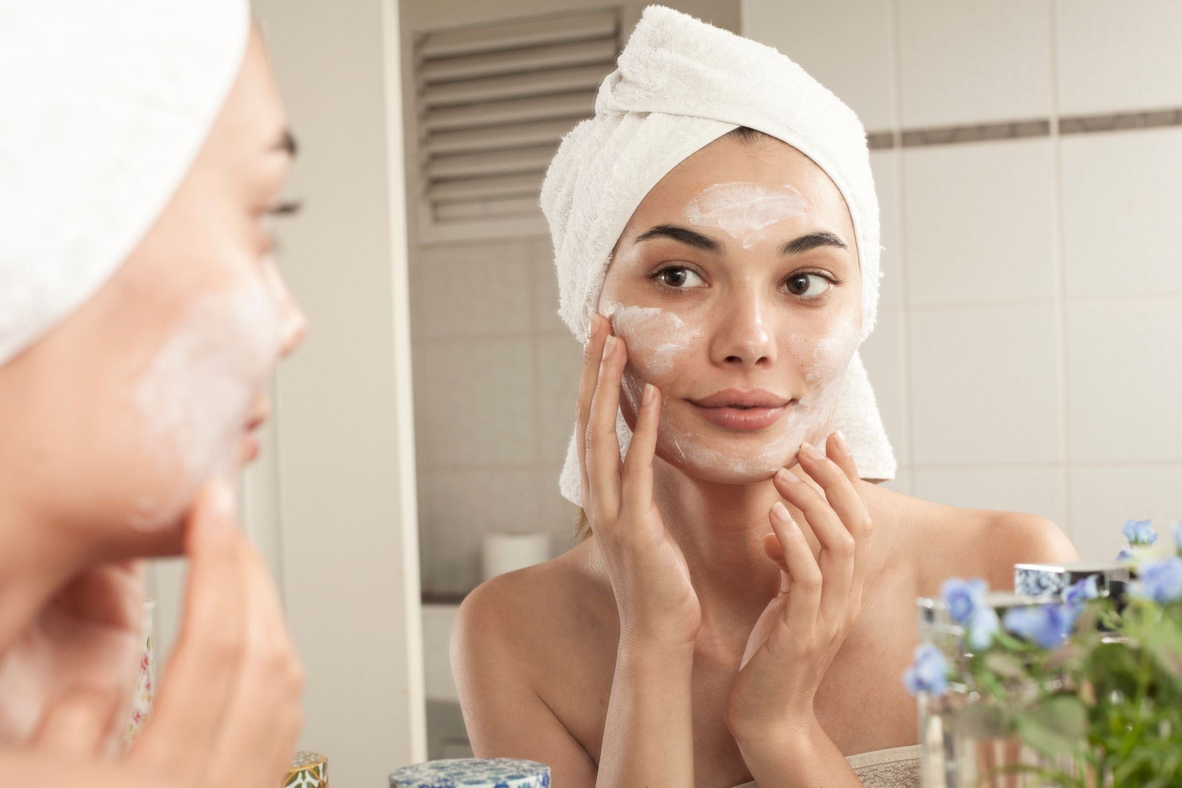 Skin care routine using The Pure Soap & Pure Glycerine cream . Best c