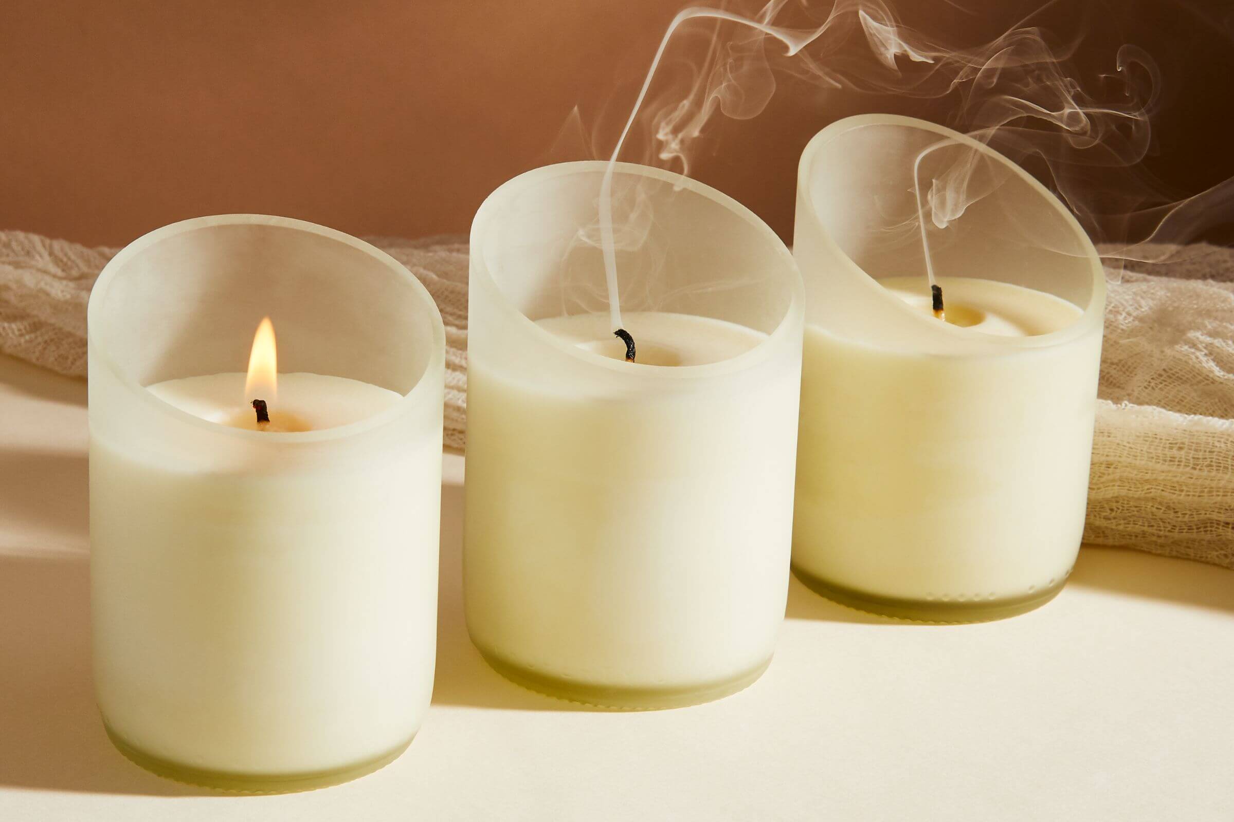 Six Natural Soy Wax Tea Light Candles, Fragranced With Pure