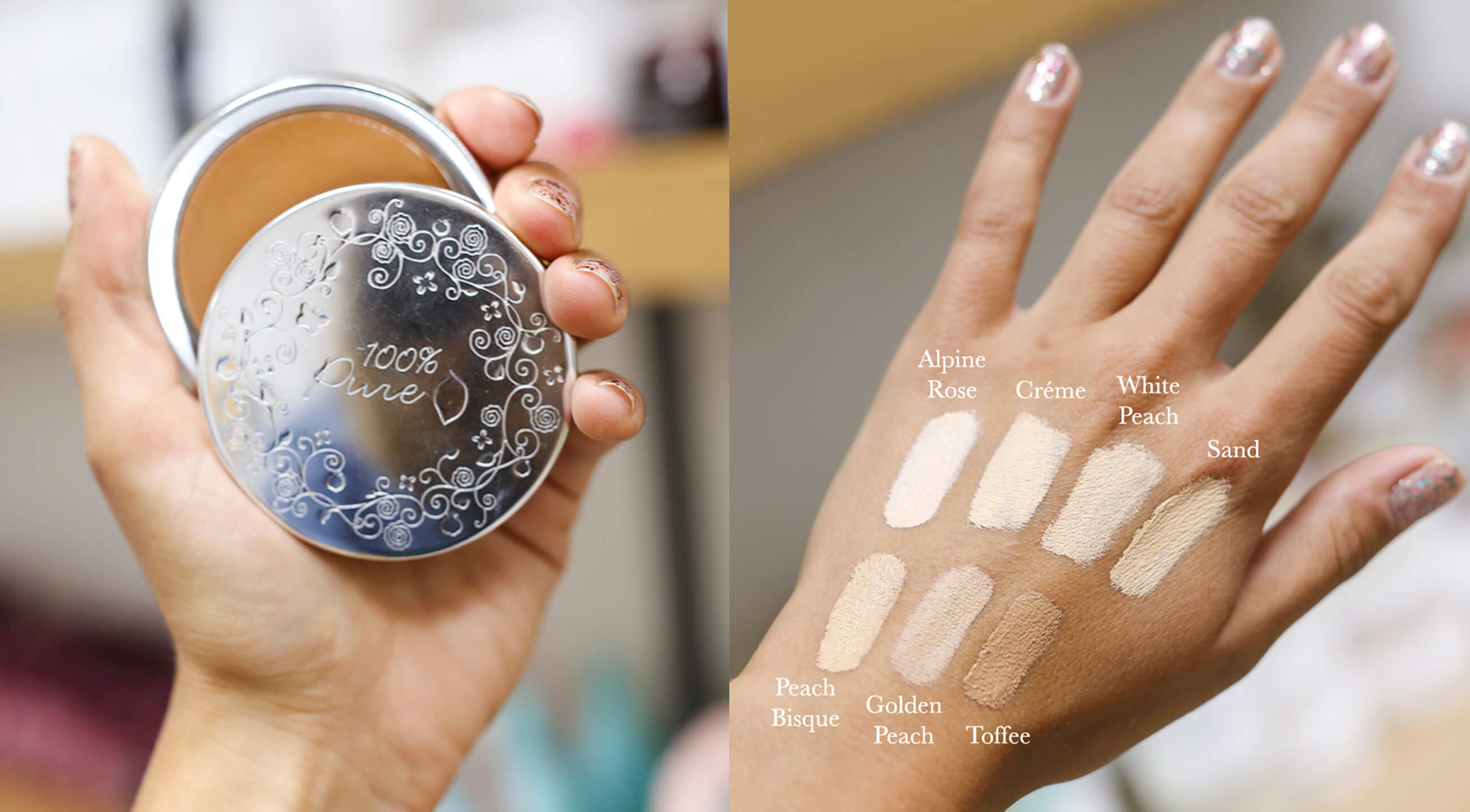 How To Choose Foundation  100% PURE Foundation Swatches